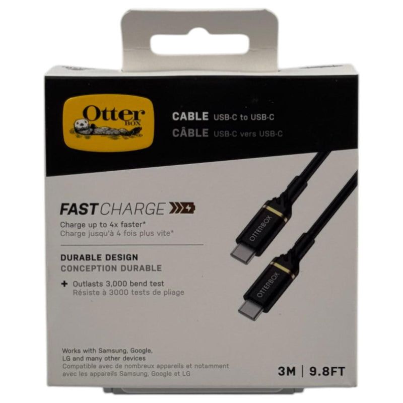 OtterBox 3M 60W USB C to USB C Cable Black - 78-52671