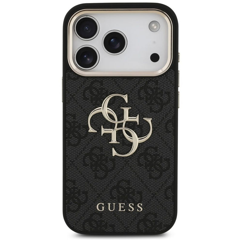 Guess Big 4G Classic Logo Case for iPhone 17 Pro 6.3" Black Gold - GUHCP17L4GMGCGR