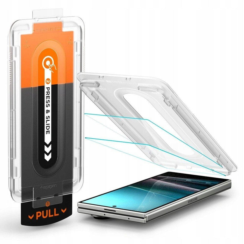 Spigen Glaster EZ Fit HD Screen Protector for Samsung Galaxy Z Fold 7 8.0" 2 Pack - AGL09579