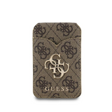 Guess 4G Big Metal Logo Magnetic Card Holder with Stand and Mirror Brown - GUWMSMIP4GW