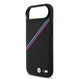 BMW M Tricolor Metal Logo Case with MagSafe for iPhone 17 Air 6.5" Black - BMHMP17M25PCSPEK