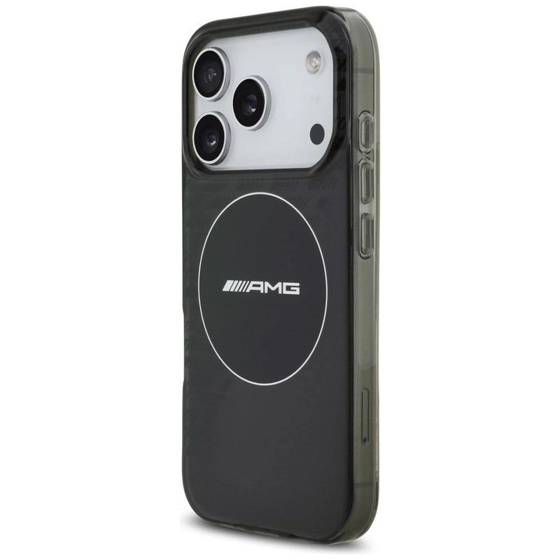 AMG Double Layer Transparent Smocked Case with MagSafe for iPhone 17 Pro 6.3" Black - AMHMP17L24HTRDK
