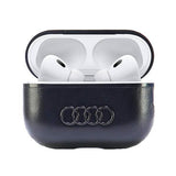 Audi Leather Big Logo AirPods Pro 2 Cover Black - AU-APP2-GT/D3-BK