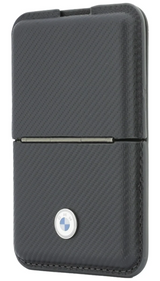 BMW Carbon Metal Logo Magnetic Card Holder with Stand Anthracite - BMOWMCS26PTKLG