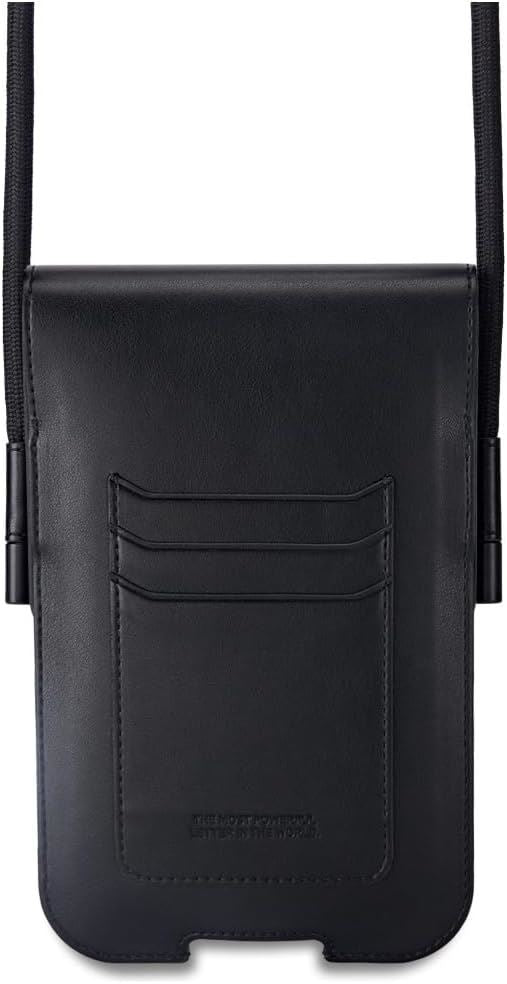 BMW M Series Blue Stripes Universal Phone Pouch with Strap and Cardslot Black - BMPSP15XMPVSKL