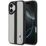 BMW M Perforated Stripe Logo Case with MagSafe for iPhone 17 6.3" Grey - BMHMP17S25PCPSGK