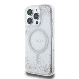 Guess Resin Gradient Glitter Hardcase with MagSafe for iPhone 16 Pro Max 6.9" Silver - GUHMP16XRGRGES