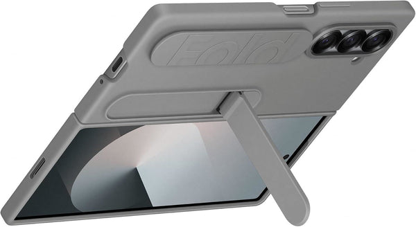 Samsung Galaxy Z Fold 6 Silicone Case Grip with Stand Grey - EF-MF956TJEGWW