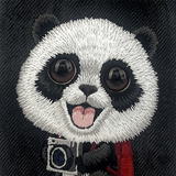 Nimmy Big Eye Cute Pet Travel Panda Case with MagSafe for iPhone 17 Pro Max 6.9" Black Grey - N-XDY-IP17-PRO-MAX-06-A