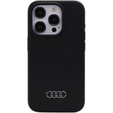 Audi Silicone Case for iPhone 15 Pro 6.1" Black - AU-LSRIP15P-Q3/D1-BK