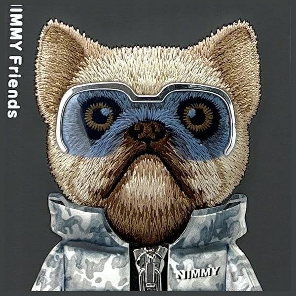 Nimmy Cool & Cute 2.0 Dog Case for iPhone 16 Pro 6.3" Black - N-KM-iP16-Pro-01