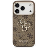 Guess Big 4G Classic Logo Case for iPhone 17 Pro 6.3" Brown Gold - GUHCP17L4GMGCBR