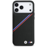 BMW M Tricolor Metal Logo Case with MagSafe for iPhone 17 Pro Max 6.9" Black - BMHMP17X25PCSPEK