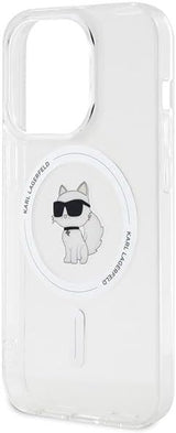 Karl Lagerfeld Choupette Hard Case with MagSafe for iphone 15 Pro 6.1" Clear - KLHMP15LHFCCNOT