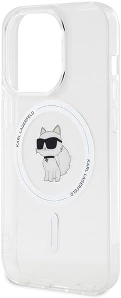 Karl Lagerfeld Choupette Hard Case with MagSafe for iphone 15 Pro 6.1" Clear - KLHMP15LHFCCNOT