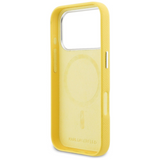 Karl Lagerfeld Karl & Choupette Head Pins Saffiano Case with MagSafe iPhone 17 Pro Max 6.9" Yellow - KLHMP17X6PFKCLY