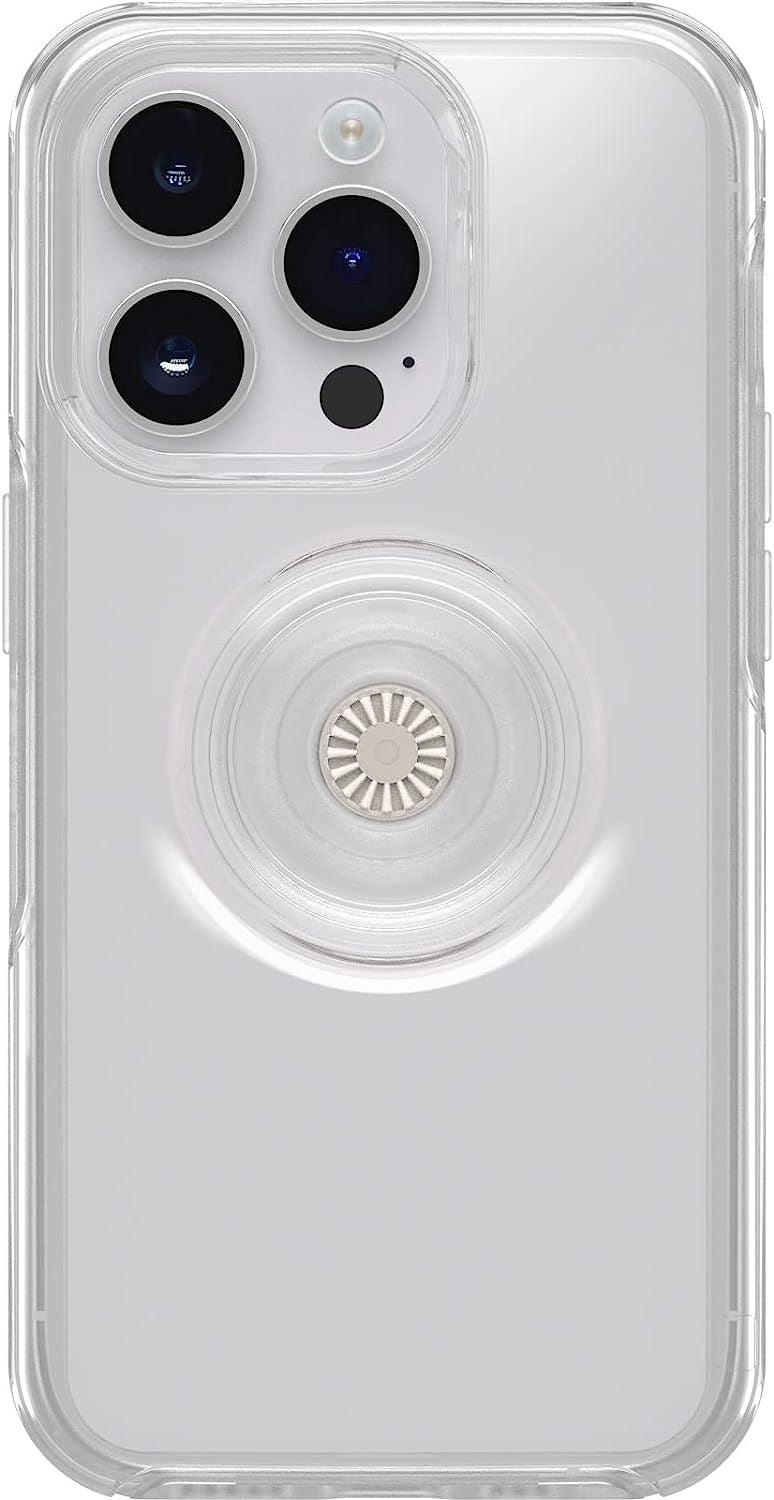 Otterbox Symmetry Series Popsockets for iphone 14 Pro 6.1" Clear 77-88798
