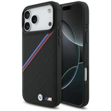 BMW M Tricolor Metal Logo Case with MagSafe for iPhone 17 Pro Max 6.9" Black - BMHMP17X25PCSPEK