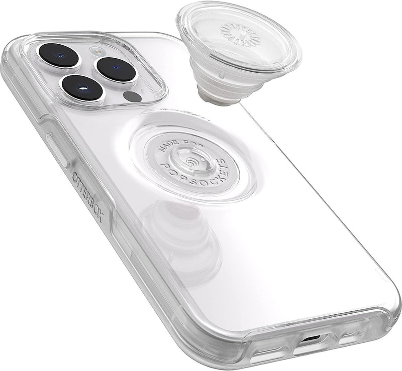 Otterbox Symmetry Series Popsockets for iphone 14 Pro 6.1" Clear 77-88798