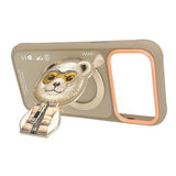 Nimmy Cool & Cute 2.0 Bear Case with MagSafe Stand for iPhone 17 Pro 6.3" Brown Orange - N-YJKM-CXZJZH-IP17-PRO-011-B