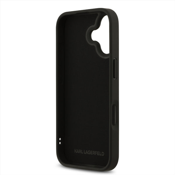Karl Lagerfeld 3D Rubber Karl and Choupette Case for iPhone 17 6.3" Black - KLHCP17S3DRKCNK