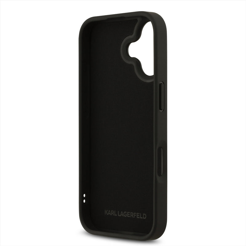 Karl Lagerfeld 3D Rubber Karl and Choupette Case for iPhone 17 6.3" Black - KLHCP17S3DRKCNK