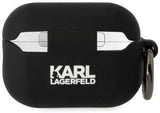 Karl Lagerfeld Silicone Cover for Airpods Pro 2 Black - KLAP2RUNIKK