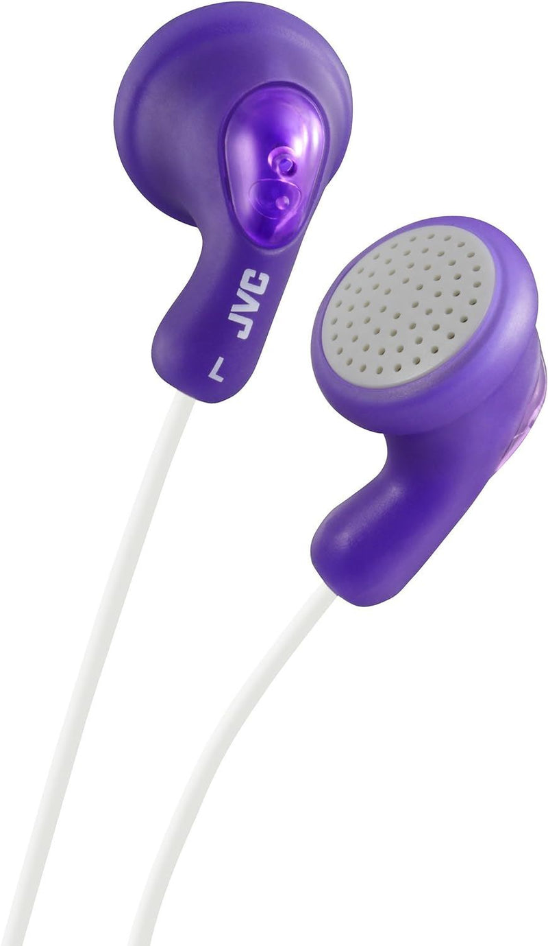 JVC Gumy Wired 3.5mm In Ear Stereo Headphones Grape Violet - HA-F14-VN-U