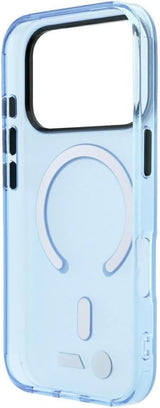 BMW M IML Frosted Metal Logo Trims Case with MagSafe for iPhone 17/18 Pro 6.3" Blue - BMHMP18L26HTFMILB