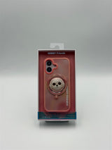 Nimmy Big Eye Cute Pet Bischon Fraise Dog Face Case with Detachable MagSafe Grip for iPhone 17 6.3" Pink - N-XDY-CXZJZH-IP17-02-A
