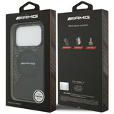 AMG Double Layer Transparent Rhombs Case with MagSafe for iPhone 17 Pro 6.3" Black Red - AMHMP17L24HRDKR