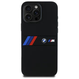BMW Silicone Middle Stripe Case with MagSafe for iPhone 16 Pro Max 6.9" Black - BMHMP16X23SAXK