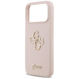 Guess Liquid Silicone 4G Metal Logo Case for iPhone 17 Pro Max 6.9" Pink - GUHCP17XSC4GSMP