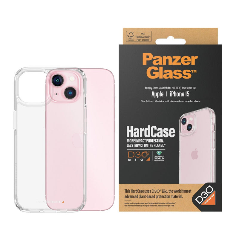 Panzer Glass Military Grade Standard Hard Case for iPhone 15 6.1" Clear - 1172