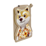 Nimmy Fashion & Cute Brown Dog Series Embroidery Magnetic Stand with MagSafe Brown - N-CXMC-ZJKT-12
