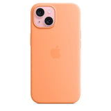 Apple Silicone Case with MagSafe for iPhone 15 6.1" Orange Sorbet A3123 - MT0H3ZM/A
