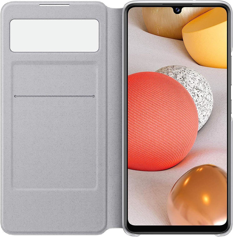 Samsung Galaxy A42 Smart S View Wallet Cover White - EF-EA426PWEGEW