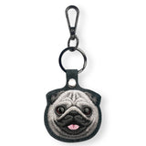 Nimmy Big Eye Cute Pet Pug Dog Face Airtag Keychain Black - N-XDY-YSK-09-A