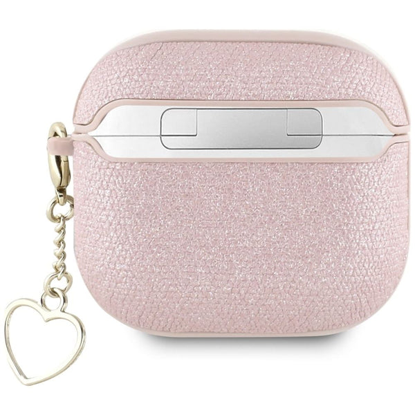 Guess Metallic Script Charm Case for AirPods 4 Pink - GUA4PGMCSP
