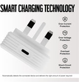 Juice 20W USB C PD UK Wall Charger White - JUI-MAINS-PD-PLUG-UBSC-20W-ECO-WHT