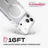 Tech21 Evo Crystal Case with MagSafe for iPhone 17/18 Pro Max 6.9" Clear Silver - T21-11701