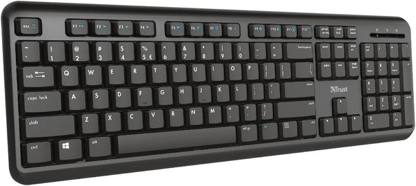 Trust TK-350 Wireless Keyboard UK QWERTY Black - 24417