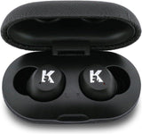 Karl Lagerfeld TWS Saffiano Logo ENC Earbuds Black - KLTWSPSALMK