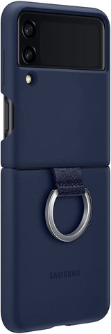Samsung Galaxy Z Flip 3 Silicone Cover with Ring Navy - EF-PF711TNEGWW