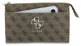 Guess PU Big 4G Logo Universal Phone Pouch with Strap Brown - GUWPO5P4GP4GLW