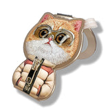 Nimmy Cool & Cute 2.0 Orange Cat Embroidery Magnetic Stand with MagSafe Orange - N-KM-BSZJ-05