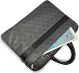 Guess 4G Round Classic Logo Stripes Bag for 16" Laptop Black - GUCB166PG4S4RK