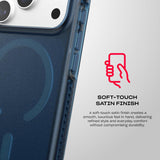 Tech21 Evo Crystal Stain Finish Case with MagSafe for iPhone 17/18 Pro 6.3" Deep Sea - T21-11651
