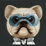 Nimmy Cool & Cute 2.0 Little Rich Tycoon Dog Case with MagSafe for iPhone 17 6.3" Black Blue - N-KMLL-IP17-01