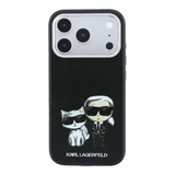Karl Lagerfeld Smooth Karl & Choupette Bodies Sketch Case with MagSafe for iPhone 17/18 Pro Max 6.9" Black - KLHMP18X6PWKCIDK